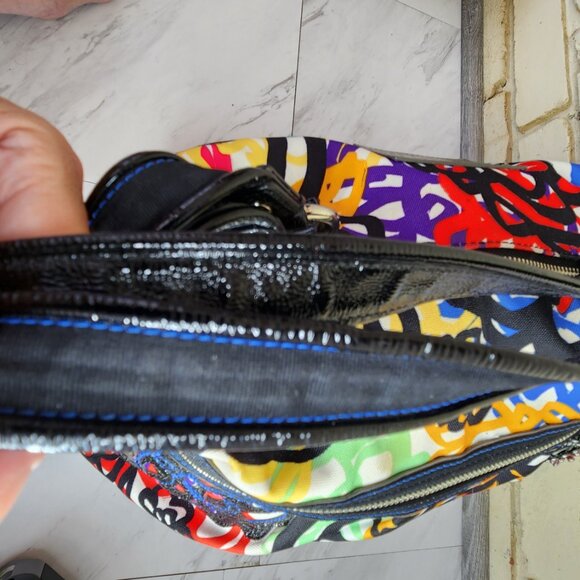 Euc Coach Poppy Graffitti Multi-Color Xlarge Tote Bag Purse… - Picture 5 of 17